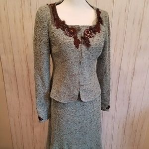 Jon Tweed Business Suit w/ Embellishments Size 4